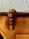 Montana West Hand Painted Real Leather Collection Concealed Carry Tote-Light Brown