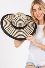 2 Tone Wide Brim Floppy Sun Hat - p3 Boutique