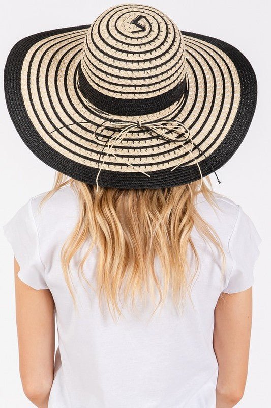 2 Tone Wide Brim Floppy Sun Hat - p3 Boutique