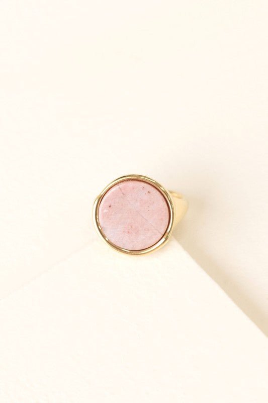 Ambition Stone Ring | Dusty Rose - p3 Boutique