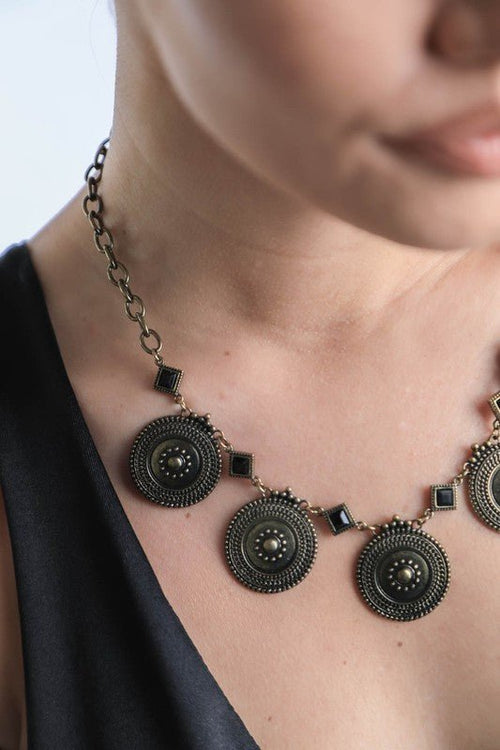 ANTIQUE STONE NECKLACE - p3 Boutique