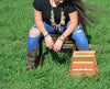 Aqua Terra Small Slab Necklace with Leather Ties - p3 Boutique