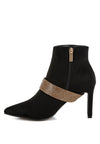 Asagao Diamante & Rhinestones Strap Boots - p3 Boutique