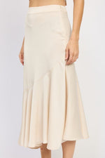 ASYMMETRICAL RUFFLE HEM SKIRT - p3 Boutique