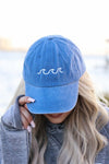 Beach Wave Embroidered Baseball Cap - p3 Boutique
