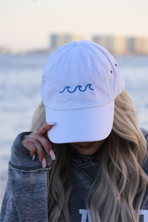 Beach Wave Embroidered Baseball Cap - p3 Boutique
