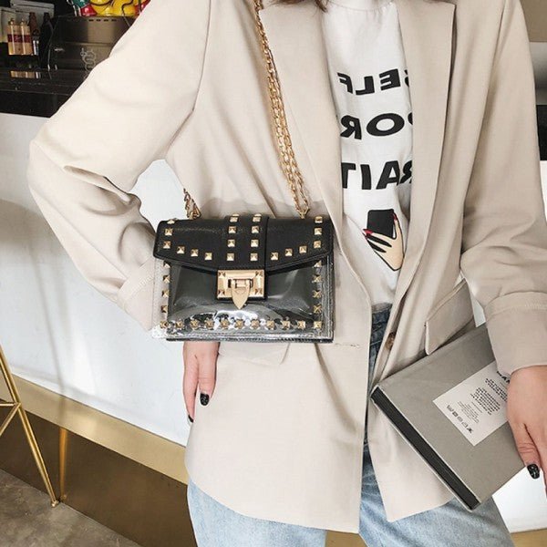 Betty Shoulder Bag - Clear/Black - p3 Boutique