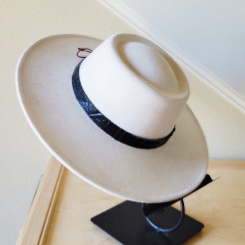 Black Navajo Embossed Leather Hat Band Only - p3 Boutique