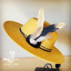 BlackGold Feather&Turq Slab Hatband Choice Hat - p3 Boutique