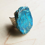 Blue Regalite Chunky Ring - p3 Boutique