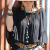 Blue Turquoise Choker Necklace - p3 Boutique