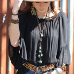 Blue Turquoise Choker Necklace - p3 Boutique