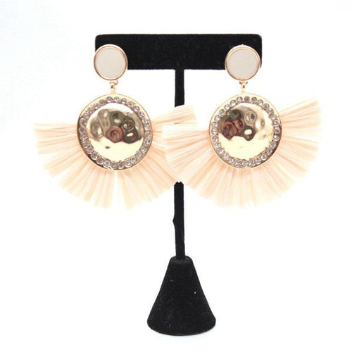 BOHO CHIC CHANDELIER TASSEL STUD EARRINGS - p3 Boutique