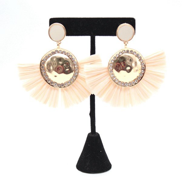 BOHO CHIC CHANDELIER TASSEL STUD EARRINGS - p3 Boutique