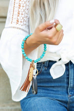 Boho Stone Key Ring Bracelet - p3 Boutique