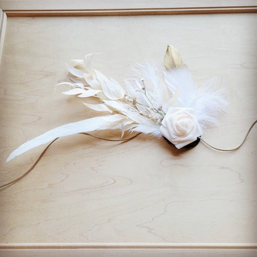 Boho Western Wedding Floral Bridal Hat Band Only - p3 Boutique