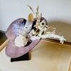 Boho Western Wedding Floral Bridal Hat Brown - p3 Boutique