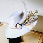 Boho Western Wedding Floral Bridsmaid Hat Bone - p3 Boutique