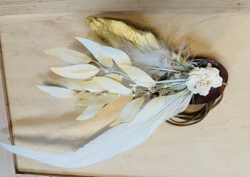 Boho Western Wedding Floral Bridsmaid Hat Bone - p3 Boutique
