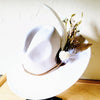 Boho Western Wedding Floral Bridsmaid Hat Bone - p3 Boutique