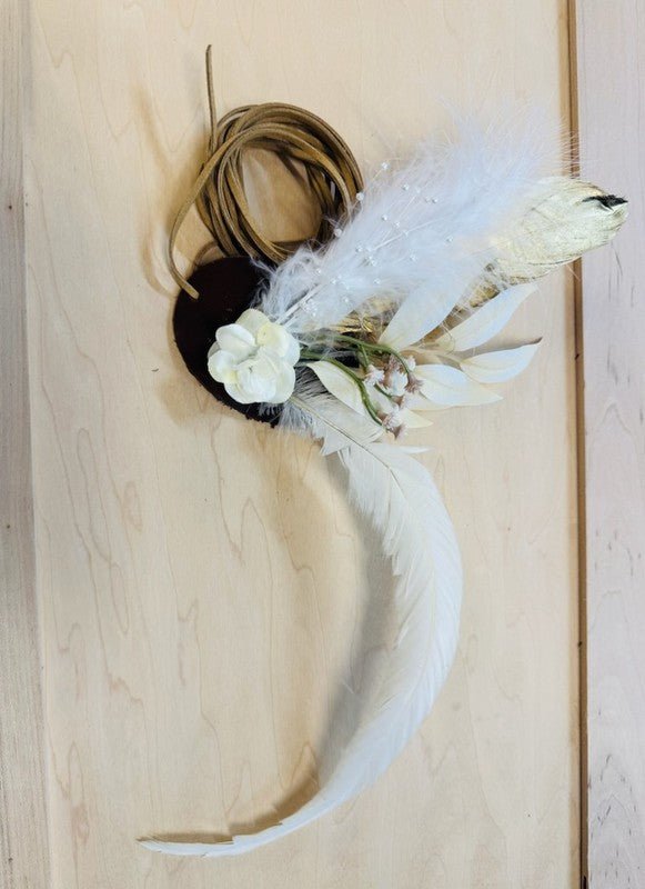 Boho Western Wedding Floral Bridsmaid Hat Mustard - p3 Boutique