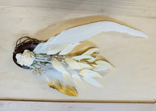 Boho Western Wedding Floral Bridsmaid Hat Mustard - p3 Boutique