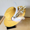 Boho Western Wedding Floral Bridsmaid Hat Mustard - p3 Boutique