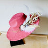 Boho Western Wedding Floral Bridsmaid Hat Rust - p3 Boutique