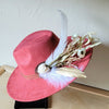 Boho Western Wedding Floral Bridsmaid Hat Rust - p3 Boutique