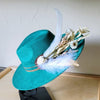 Boho Western Wedding Floral Bridsmaid Hat Sage - p3 Boutique