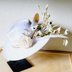 Boho Western Wedding Floral Feather Bridal Hat Bo - p3 Boutique