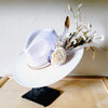 Boho Western Wedding Floral Feather Bridal Hat Bo - p3 Boutique