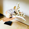 Boho Western Wedding Floral Feather Bridal Hat Tan - p3 Boutique