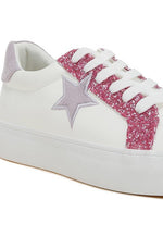 Bomber Metallic Star Glitter Sneakers - p3 Boutique