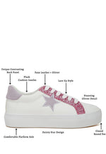 Bomber Metallic Star Glitter Sneakers - p3 Boutique