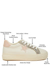 Bomber Metallic Star Glitter Sneakers - p3 Boutique