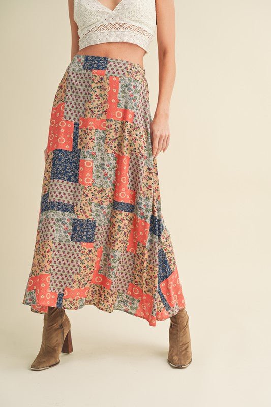 Bradyn Print Skirt - p3 Boutique