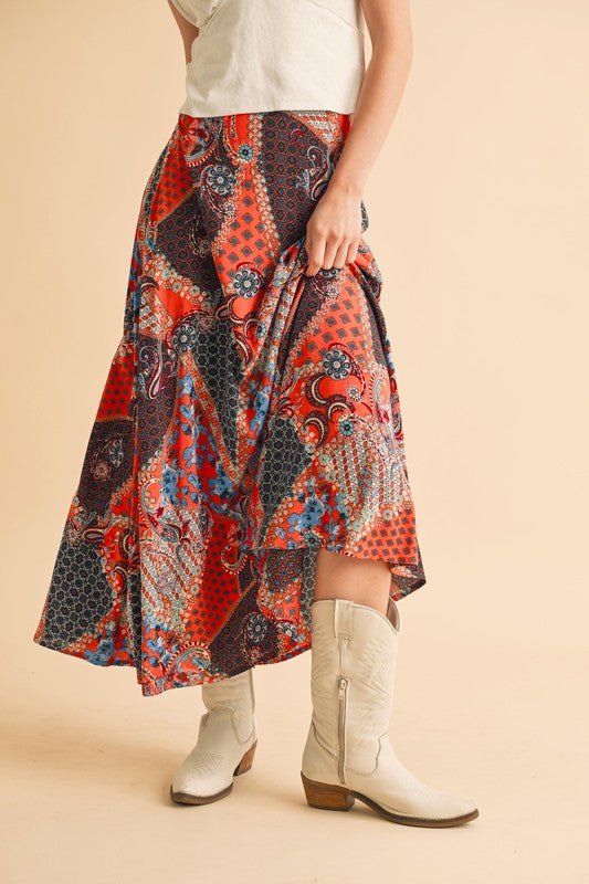 Bradyn Print Skirt - p3 Boutique