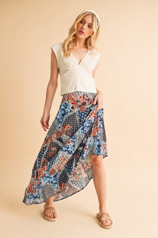 Bradyn Print Skirt - p3 Boutique