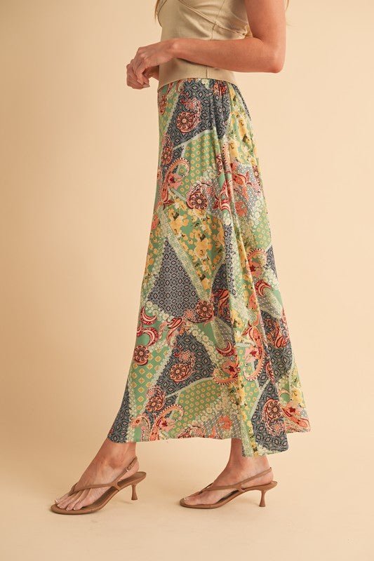Bradyn Print Skirt - p3 Boutique