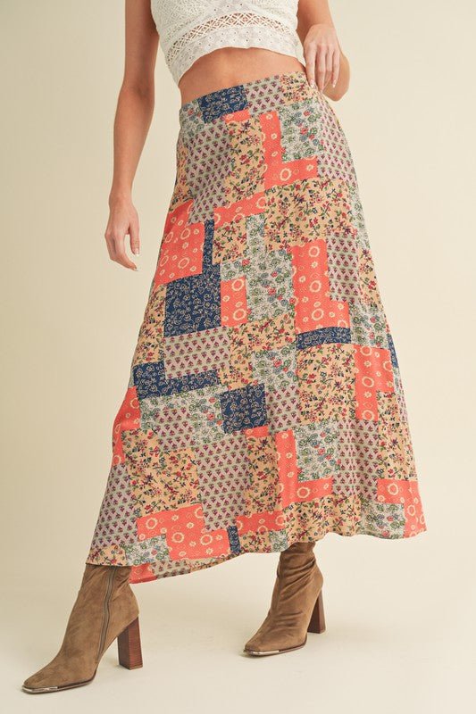 Bradyn Print Skirt - p3 Boutique