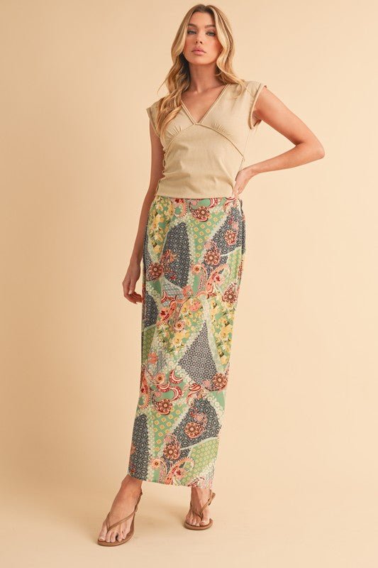 Bradyn Print Skirt - p3 Boutique
