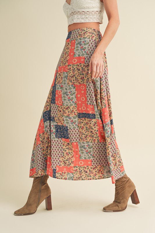 Bradyn Print Skirt - p3 Boutique
