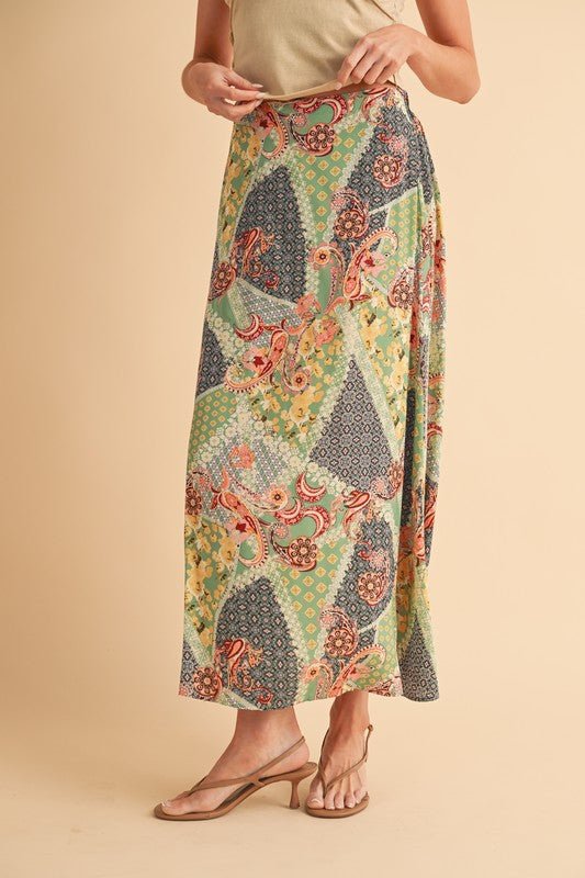 Bradyn Print Skirt - p3 Boutique