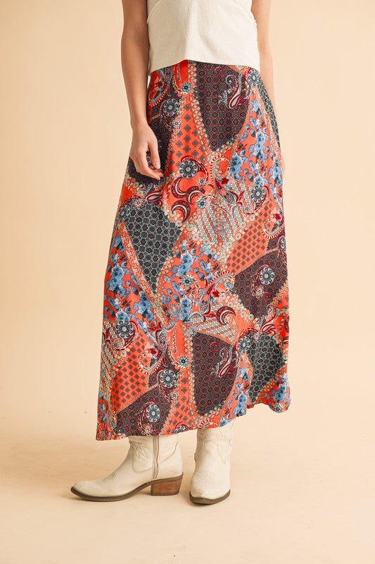 Bradyn Print Skirt - p3 Boutique