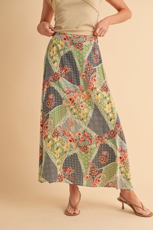 Bradyn Print Skirt - p3 Boutique