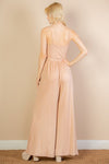 Button Front Wide Leg Jumpsuit - p3 Boutique