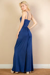 Button Front Wide Leg Jumpsuit - p3 Boutique