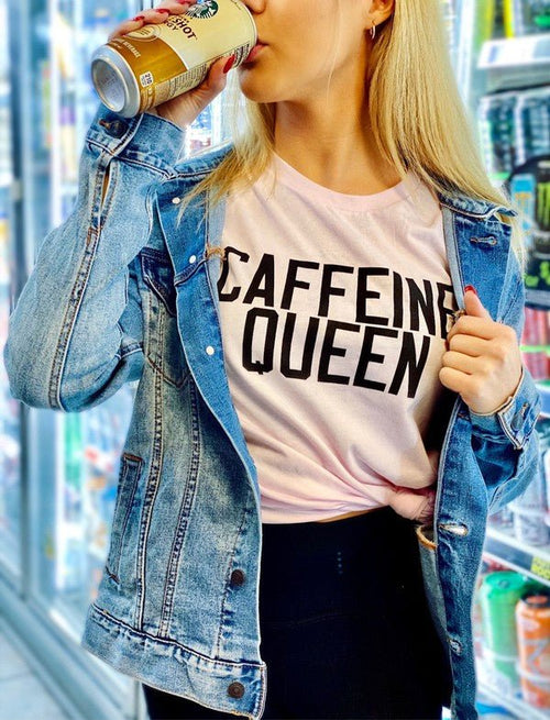 Caffeine Queen Crewneck Tee - p3 Boutique
