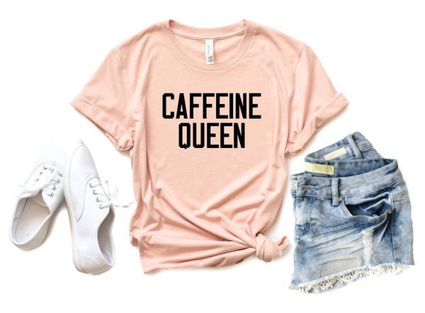 Caffeine Queen Crewneck Tee - p3 Boutique